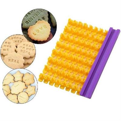 Alphabet Letter Number Cookie Press Stamp Embosser Cutter