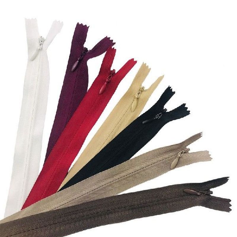 Wholesale 100pcs 3# 55CM Long Invisible Zippers DIY Nylon