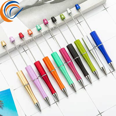Wholesale Creative Beaded Plastic Ballpoint Pen 20pcs Per S