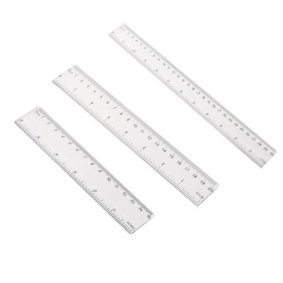 Clear Ruler Plastic Ruler15/20/30cm Drafting Tools Measurin