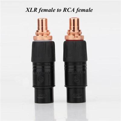 Neutrik XLR to RCA Female Socket Adapter plated Red RCA plug