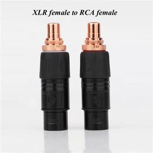 Neutrik XLR to RCA Female Socket Adapter plated Red RCA plug
