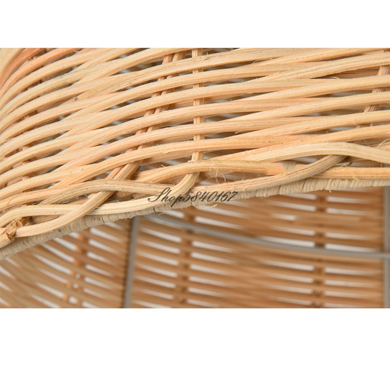 Handmade Rattan Woven Pendant Lamps Chinese Style Hanglamp f