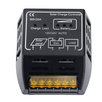 1PC 5A 20A 12V 24V LED Intelligence Solar Panels Cells Batte