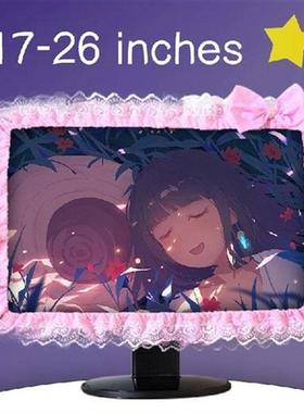 Lace Fabric Computer Frame Cover Monitor Screen Dust Cover