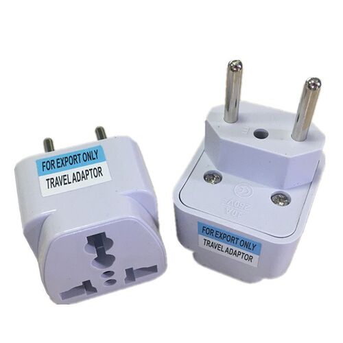 2 Pin Home Household Travel Adapter AC Power Plug Converter
