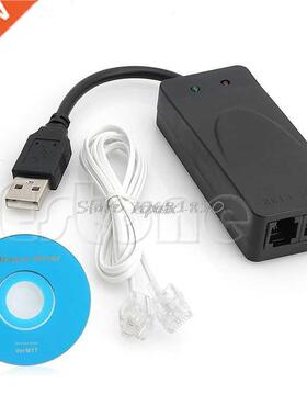 2 RJ11 Ports USB 56K Dial Up Voice Fax Data Modem For Window