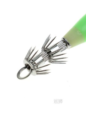 8Pcs with box Luminous Squid Jigs Hook 10cm 15g  Octopus Cut