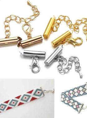 10set/lot Crimp End Bes Slide End Clasp With Chain Buckles