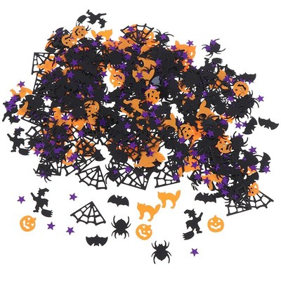 15g/1Bag Halloween Confetti Black Orange Purple Spider Bat