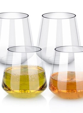 6pcs 400ml Glass wine glass Whiskey glass juice cup