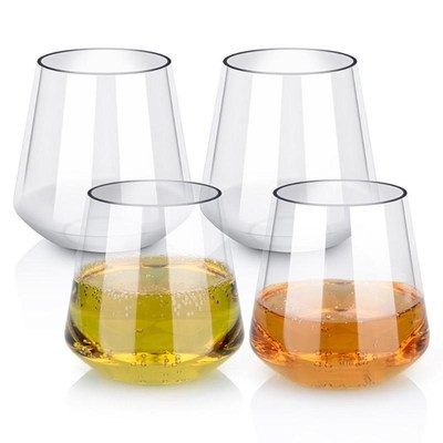 6pcs 400ml Glass wine glass Whiskey glass juice cup