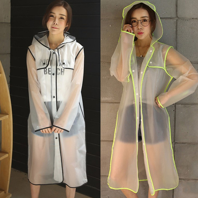 Geekinstyle-chubasquero transparente de plástico