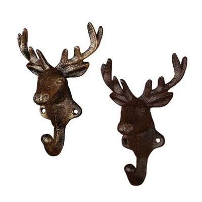 Deer Coat Hook Clothes Hanger Decorative Wall Mount Holder