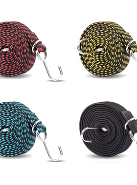 1PC Elastics Rubber Luggage Rope Cord Hooks Bikes Rope Tie