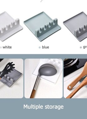 Spoon Rest Utensil Spatula Holder Heat Resistant Storage She
