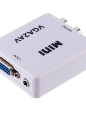 VGA2AV 1080P VGA to AV  Converter Scaler Adapter Support
