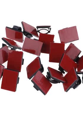 20pcs Adhesive Car Cable Clips Cable Winder Drop Wire Tie Fi