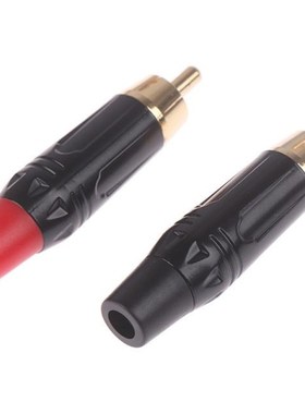 1 Pair Copper RCA Plug Terminals Gold Plated Plug Audio Vide