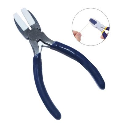 DIY Crafts Nylon Head Steel Jaw Pliers for Beading Looping S