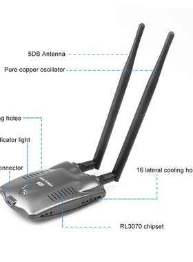 Kebidumei Wireless Beini Free Internet Long Range 3000mW Dua