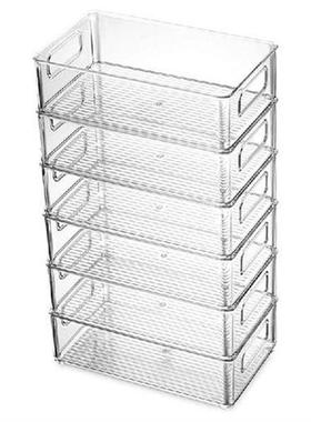 6Pcs Refrigerator Organizer Bins Stackable Fridge