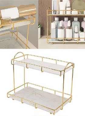 2 tier organizer shelf bathroom counter Organizer Storage