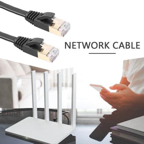 Cat7 Ethernet Cable Patch Cord Set Modem RJ45 LAN Network In