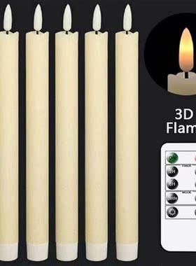 6pcs LED Flameless Candlesticks with Remote Control