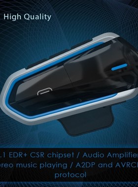 Motorcycle Helmet Headset Bluetooth Earphone BT Communicator