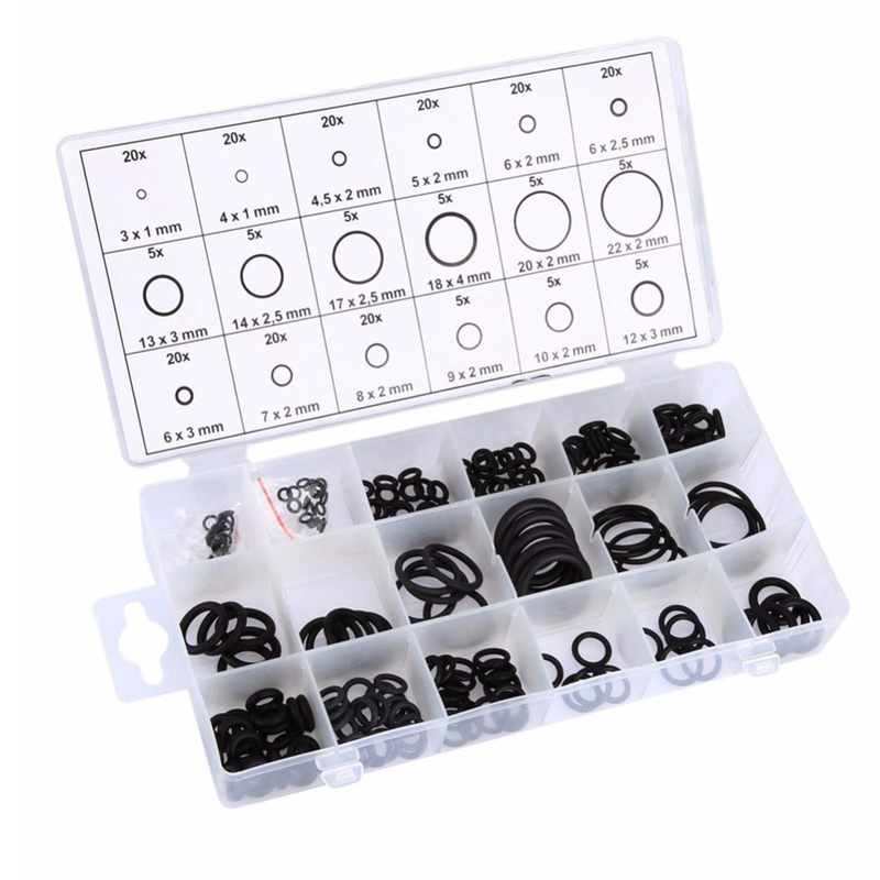 225pcs Leakproof Bathroom Home Black Kitchen Assortment