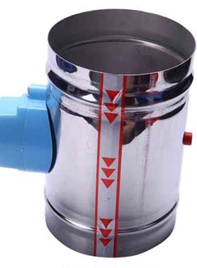 125mm stainless steel air damper valve HVAC electric air duc