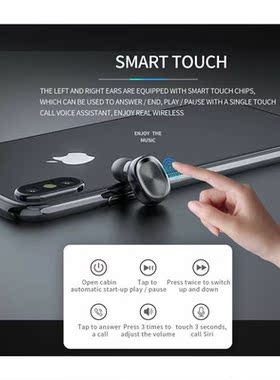 Mini 5.0 wireless Bluetooth Ephones sports running HiFi s