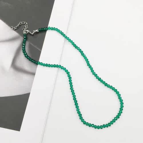 women necklace  new fashion x crystal beads strand shinny ch