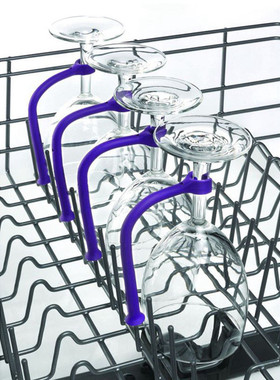 4Pcs Adjust Flexibly Silicone Wine Glass Dishwasher Goblet