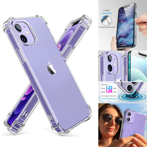 Clear Shockproof Phone Case For iPhone 13 12 11 Pro Max XS