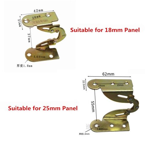 Multi-function 2pcs 180 Degree Dining Table Flap Hinge Hidde