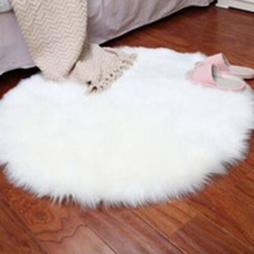 Shaggy Rug Home Decor Soft Bedside Rug Round Plush Carpet