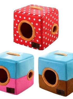 Bird Nest Warm House Shed Hut Hanging Hammock Cage For Bird