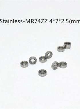 Stainless steel bearing 10PCS SMR74ZZ 4*7*2.5(mm) free shipp