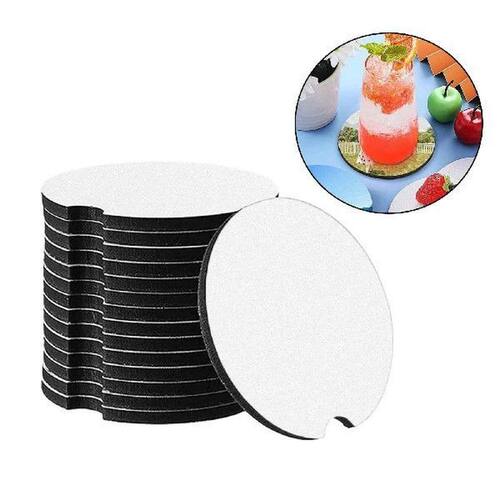 20pcs Sublimation Blank Coasters DIY Neoprene Circle