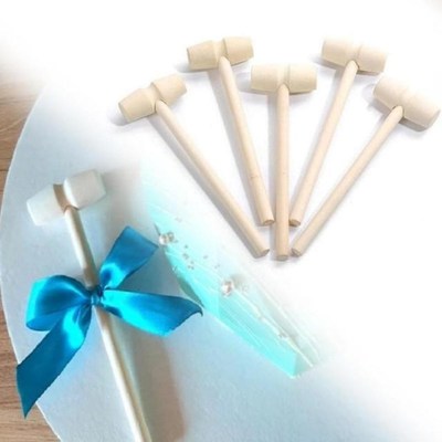 Mini Wooden Hammer Wood Mallets For Chocolate Crushing Seafo
