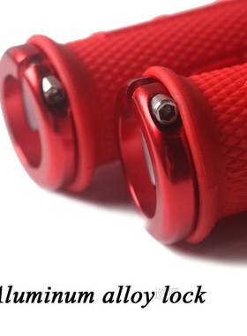 1pair  MTB Handlebar Grips Lock Ring Bike Handle Durable Wea