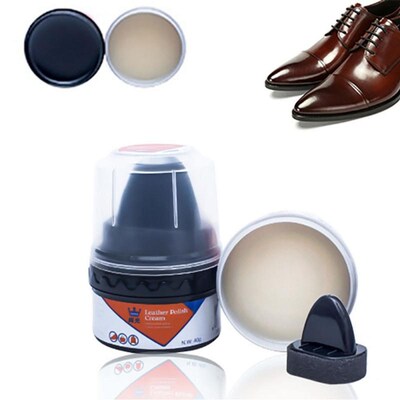 HOT! 40g Multi-functional White/Black Shoe Polish Colorless