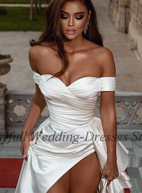 Thinyfull Elegant Mermaid Long Prom Dresses Off The Shoulder