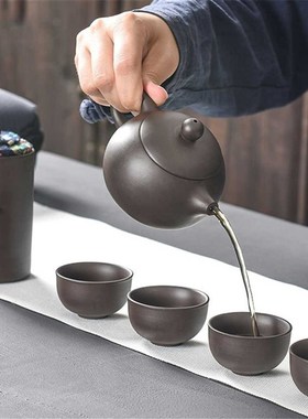Teaware  Portable Teapot Tea Set Gift Chinese Purple Sand Te