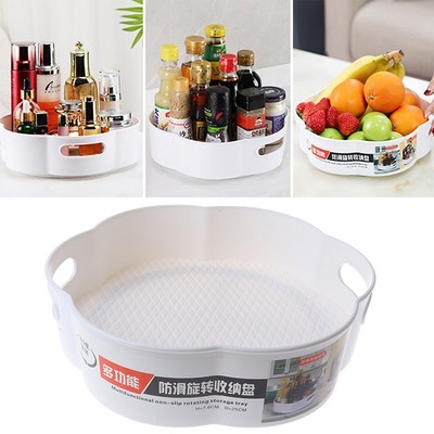 360 Rotating Tray Kitchen Storage Containers for Spice jar F