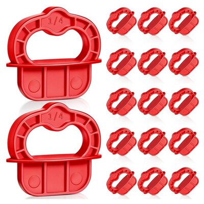 18Pcs Deck Jig Spacer Rings 1/4 Inch Composite Decking Board