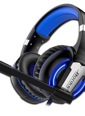 Gaming Headphones soft Microphone game Earphones Deep Bass S