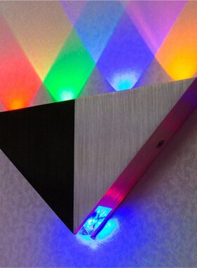 Modern Simplicity triangle wall lamp alunum indoor room side